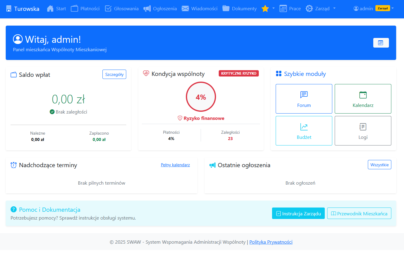 Widok dla mieszkańca